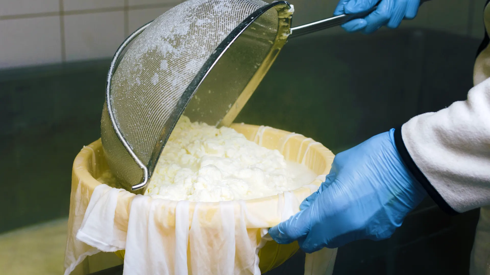 preparando queso